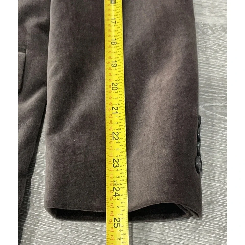 Alfani Men's Brown Solid Velvet Sport Coat Suit Jacket Size 40R‎